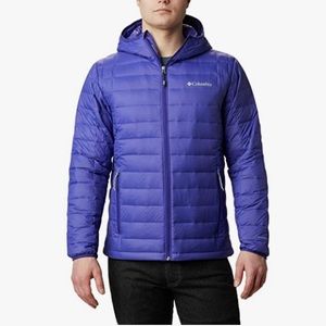 SOLD NWT Columbia Men’s Voodoo Falls TurboDown Hooded Jacket Purple Quartz 2X